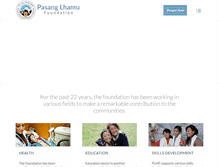 Tablet Screenshot of pasanglhamufoundation.org